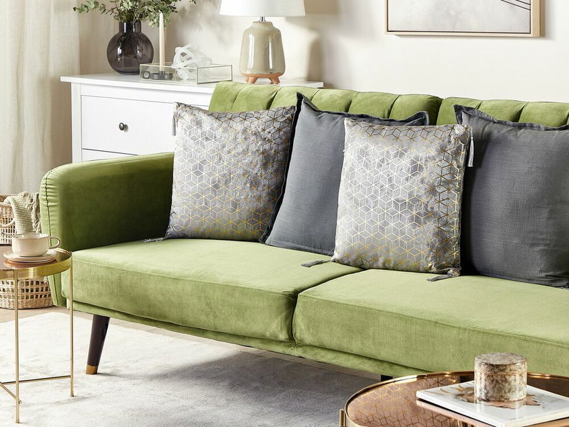 Párnaszett 2 db. 45 x 45 cm CADENSA (ezüst)