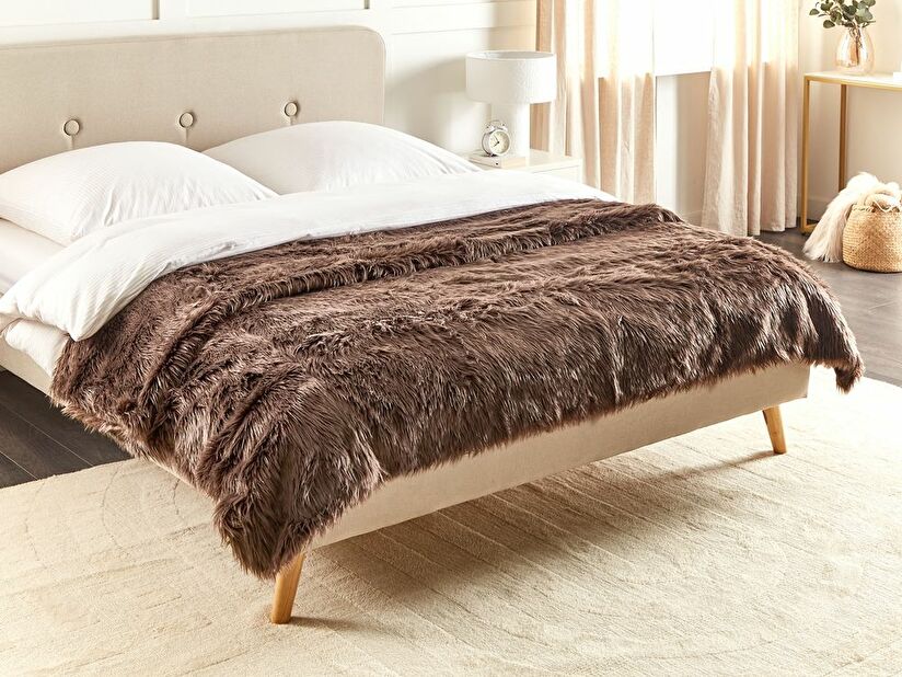 Deka 200 x 220 cm Deli (hnedá)