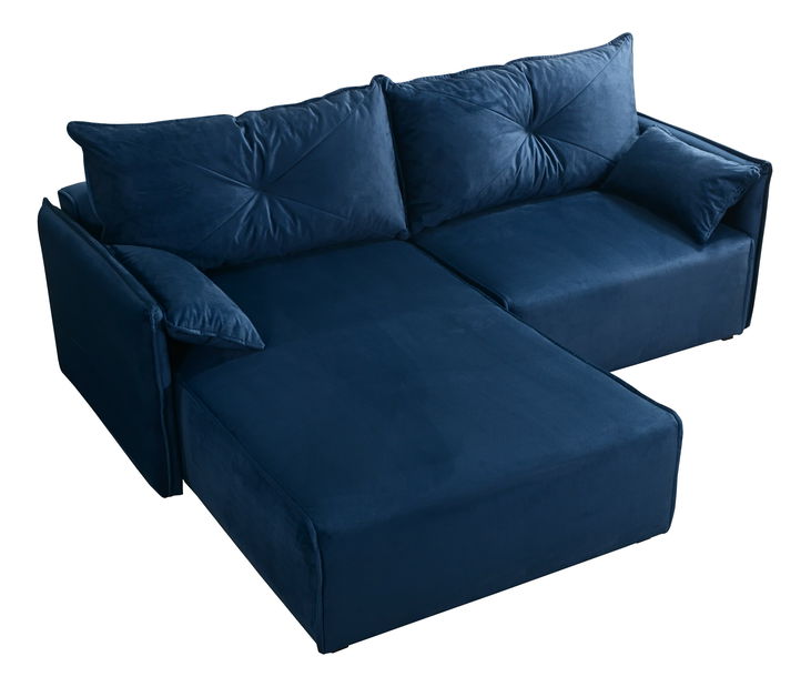 Sarokkanapé Leonaro (kék) (J)