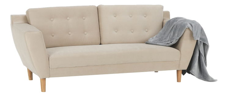 Pohovka trojsedačka Scandi (krémová)