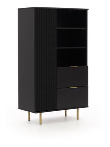 Dulap cu rafturi Nalani R1D2SZ (negru)