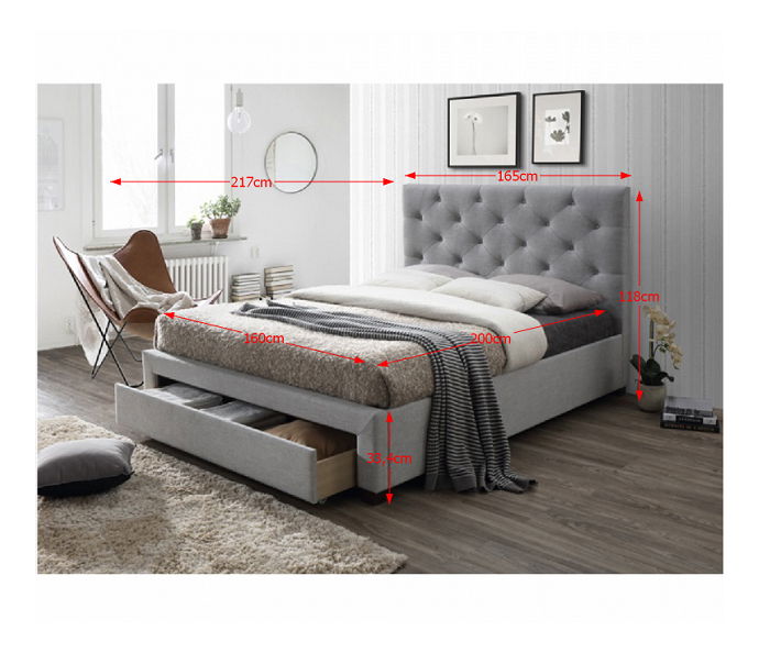 Manželská posteľ 160 cm Santola (s roštom a úl. priestorom) *výpredaj