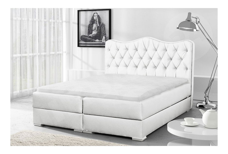 Pat matrimonial 160cm Medieval (alb)