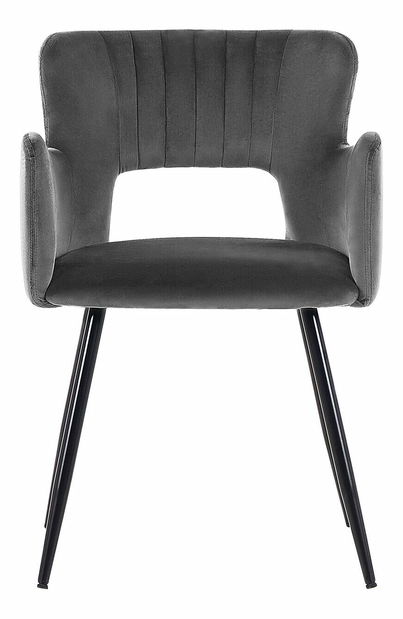 Set 2 ks jedálenských stoličiek Shelba (tmavosivá) 