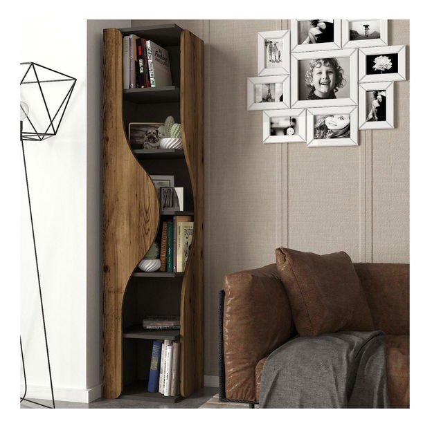 Regál Movopu 1 (biela + zlatá) 