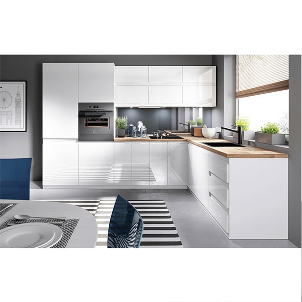 Alsó konyhaszekrény D601F Aurellia (fehér + fényes fehér) (B)