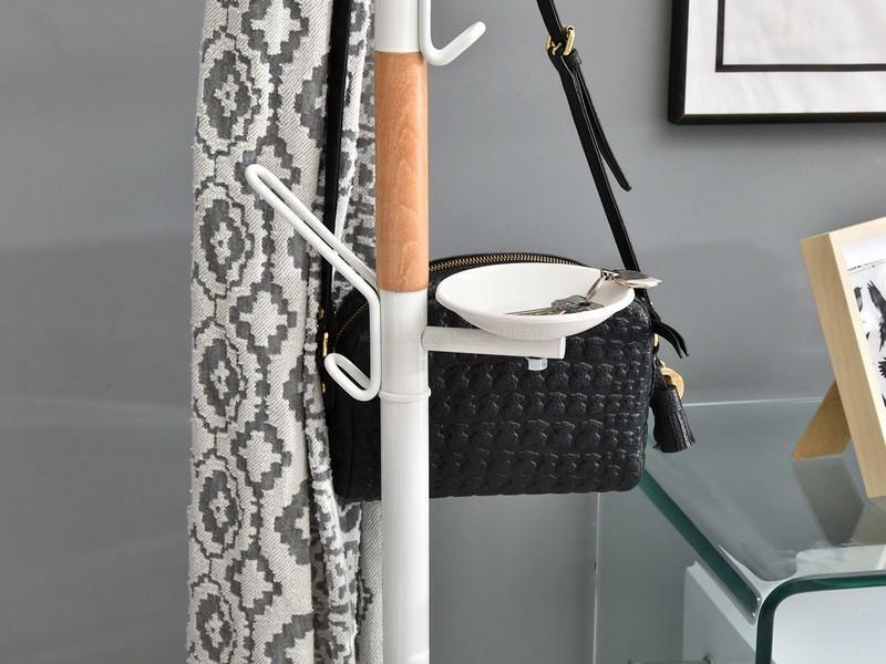 Vešiak Flash (buk biely + biela)