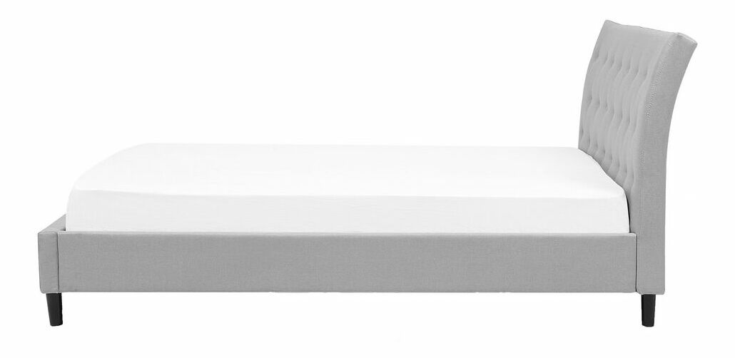 Franciaágy 140 cm SANTORI (ágyráccsal) (szürke)