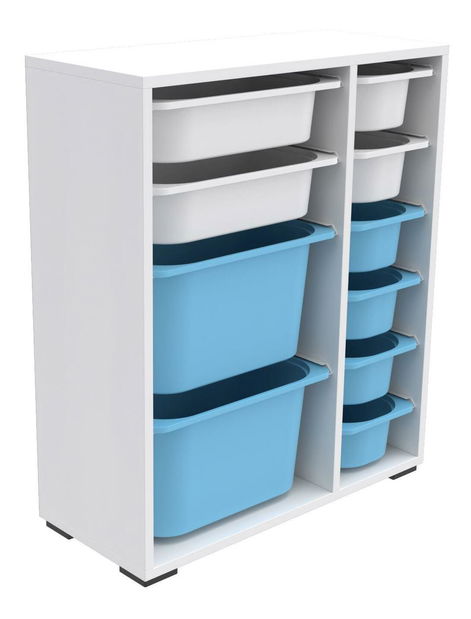 Organizator jucării Dremonka 10 (alb + albastru)