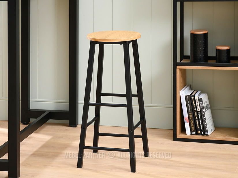 Barska stolica Fukando (hrast + crna)