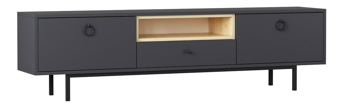 TV stolík/skrinka Dedoto (antracit) 