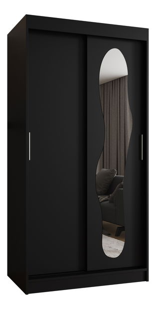 Ruhásszekrény 100 cm Ulta (fekete)