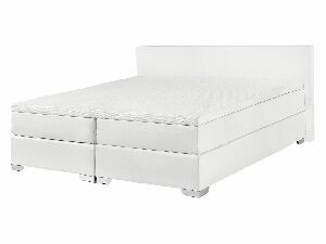 Bračni krevet Boxspring 140 cm PREMIER (s madracima) (bijela)