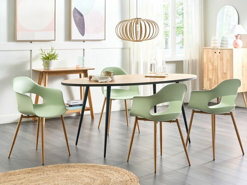 Étkezőszék készlet (2 db) Unika (zöld) 