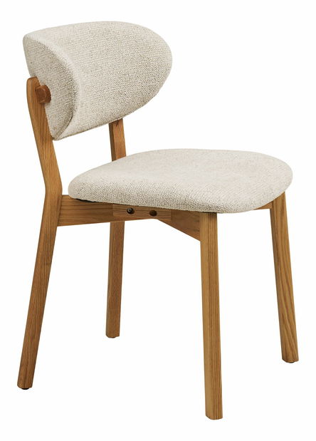 Jedálenská stolička Delina 1 (prírodná + béžová)