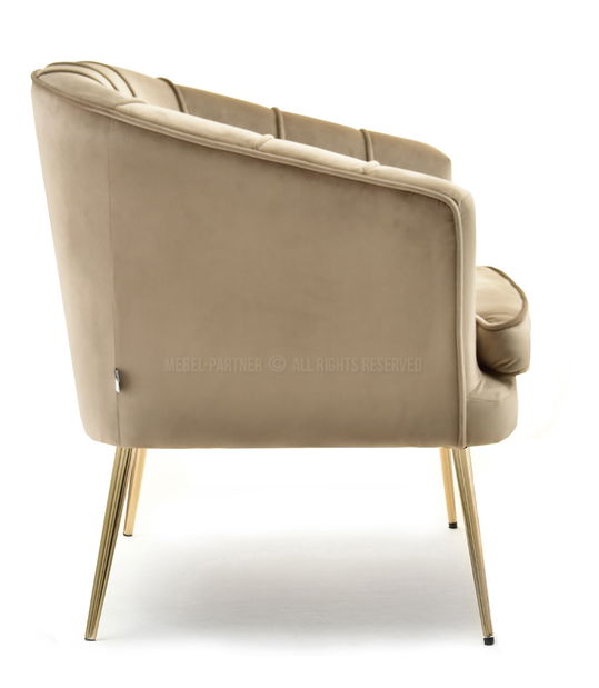 Fotel Etimee F (bézs + arany)