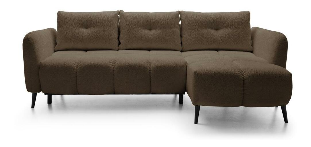 Rohová sedacia súprava Odysea (P) (béžová + čierna)