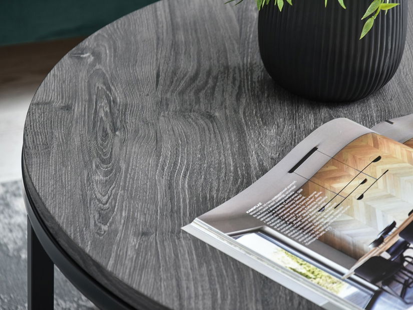 Măsuță de cafea Kolja Zest Xl (gri + negru)