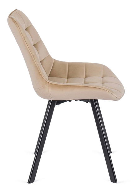 Blagovaonski set Comienzos (crni mramor + bež) (za 4 osobe)