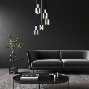 Viseća svjetiljka Gratonit 5251 (krom + dimljeno staklo)