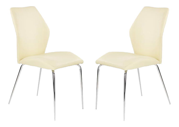 Set 2 ks. jedálenských stoličiek K253 (vanilka) *výpredaj
