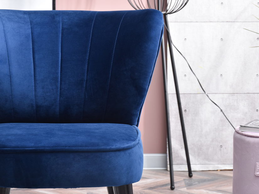 Relaxačné kreslo Arginteno (tmavomodrá + čierna)