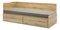 Rozkladacia pohovka Fines Menetas (dub pobrežný + oliva) (s roštom a matracom) (s úl. priestorom)