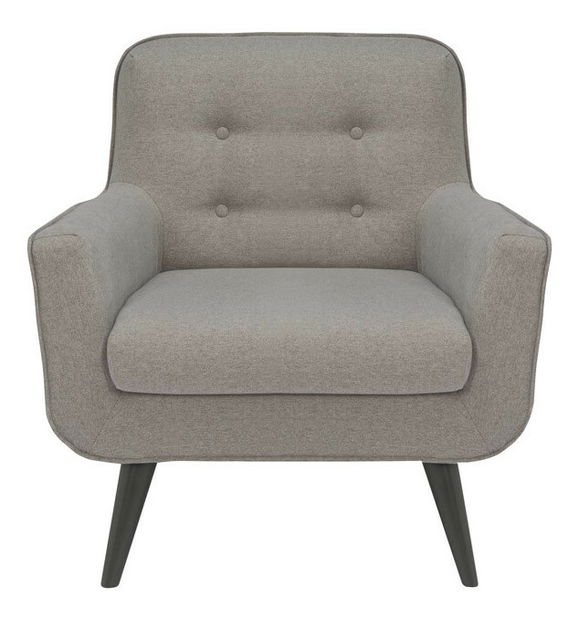 Kreslo BRW Luke ES (sivá)