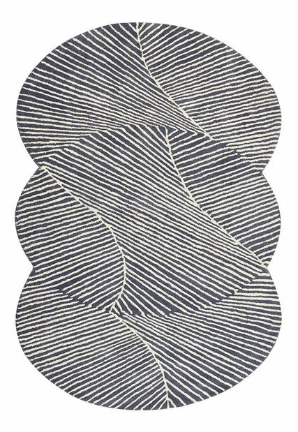 Szőnyeg 150 x 230 cm Konaki (fekete + fehér)