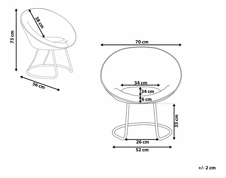 Kreslo Flovi (tyrkysová) *výpredaj