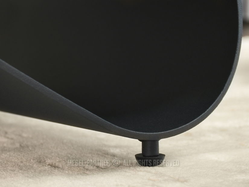 Masă de sufragerie Prego (marmură albă + negru)