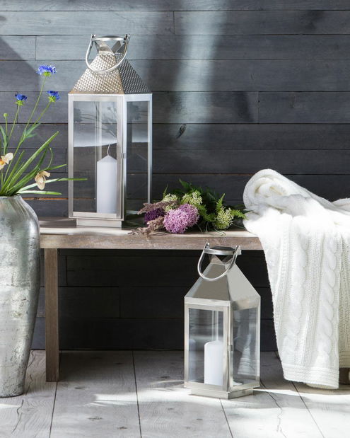 Fenjer BAGUIO 40 cm (nehrđajući čelik) (srebrna) *Rasprodaja