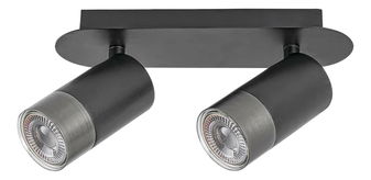 Nástenné svietidlo Ekanit 5070 (čierna matná +  strieborná)