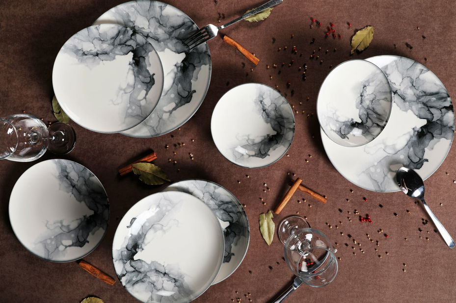 Set sufragerie (24 buc) Garbo (multicolor) *vânzare stoc