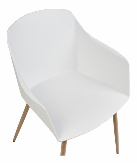 Set 2 ks jedálenských stoličiek Fonza (biela)