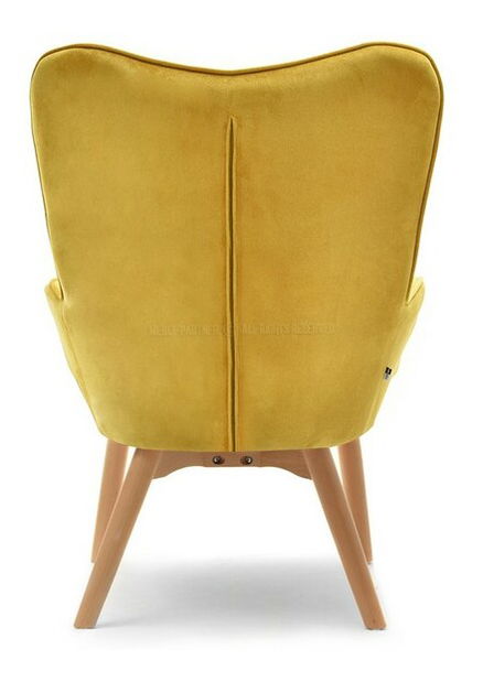 Fotel Nutri (sárga + bükk)