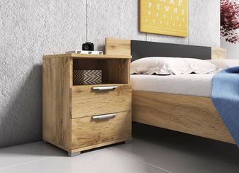 Éjjeliszekrény Nanci 2S (wotan tölgy)