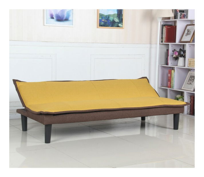 Pohovka Fimi (žltá + hnedá) 