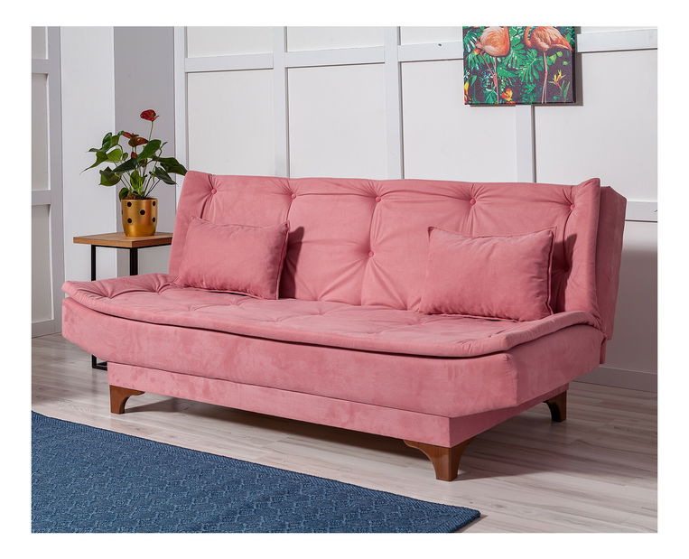 Canapea trei locuri Klaudi (Roz)