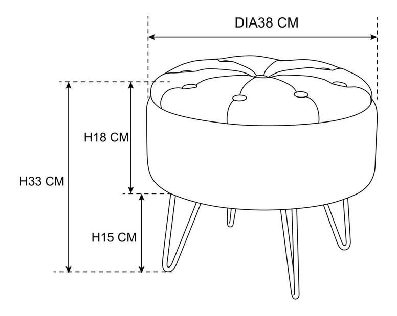 Tabure Cressida (crna)