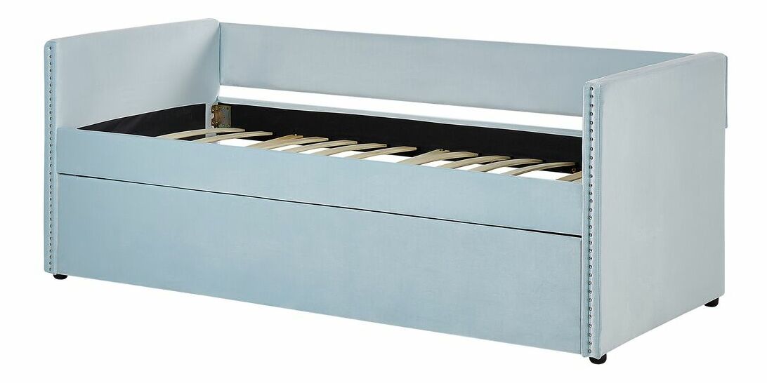 Egyszemélyes ágy 80 cm Clinton Bonell (bézs) (ágyráccsal és matraccal, tárolóhely nélkül)