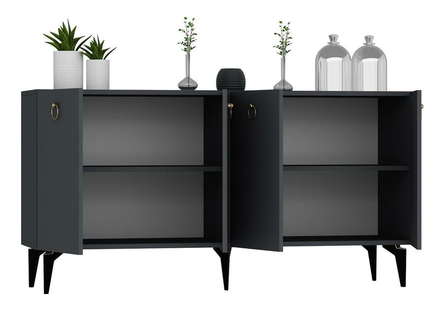 Skrinka Lopoki (antracit) 