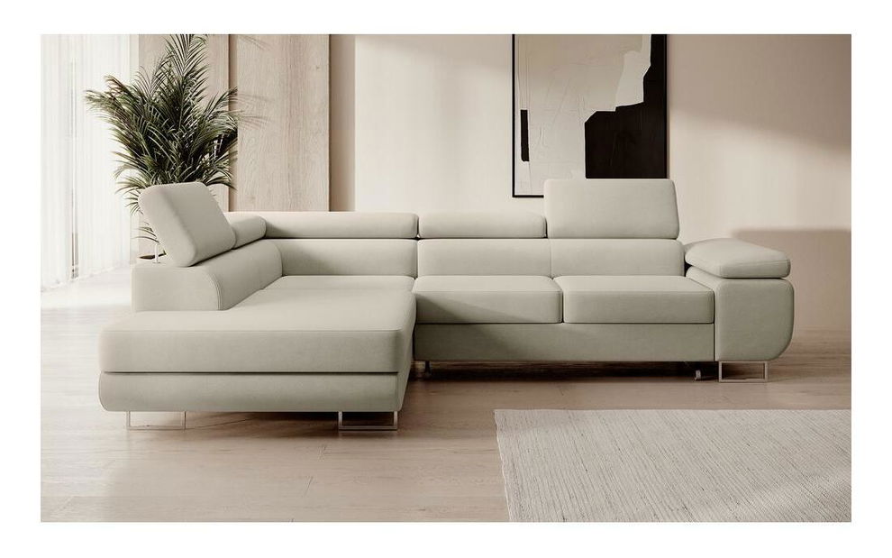 Kutna garnitura Stiletto (L) (siva + srebrna)