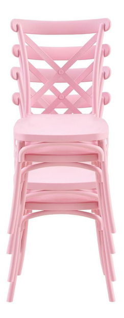 Záhradná stolička Saviva (ružová)