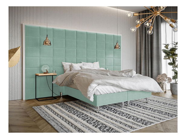 Čalúnený panel (4 ks.) Pag 40x30 cm (mätová) *výpredaj