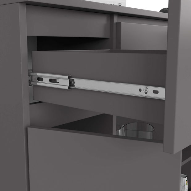 Komoda Kalista VII (sivý grafit)