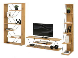 Obývacia stena Healey 2 (dub + čierna)