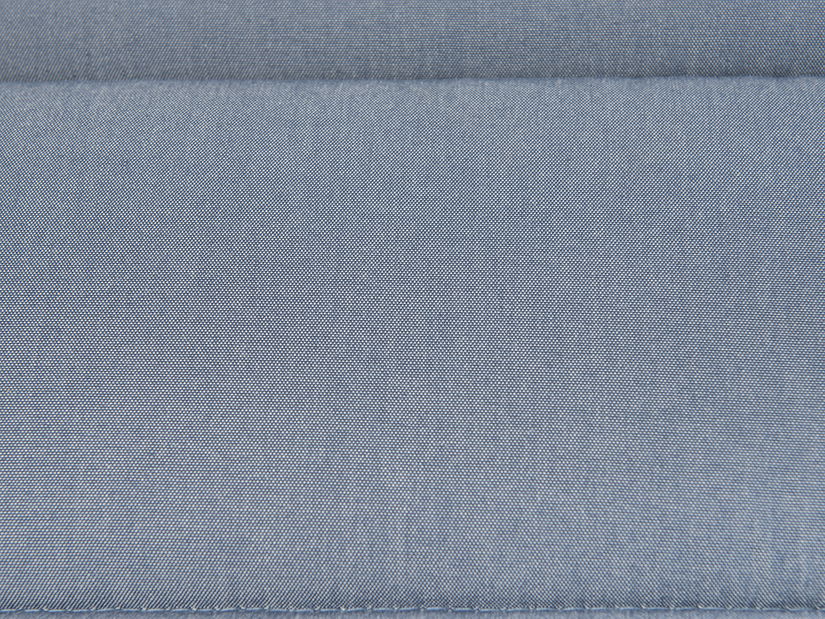 Záhradné lehátko Brest (svetlosivá) (modrý podsedák)