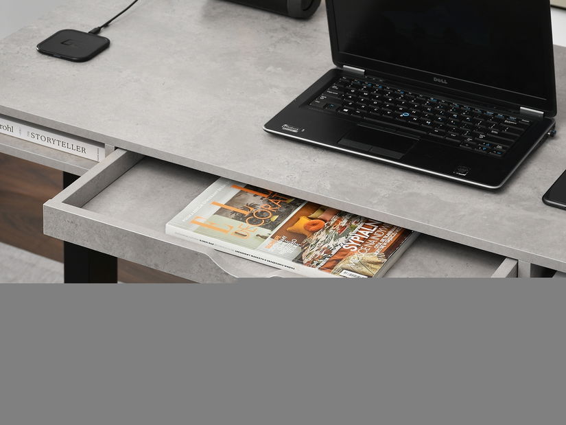 Masă PC Osto 120 (beton + alb)