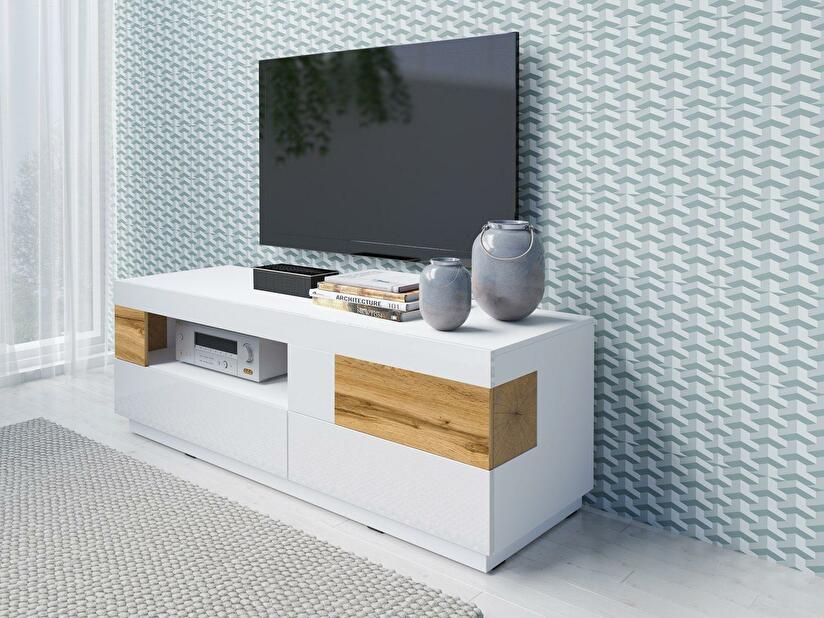 Mobilier living Stacey Typ 16 (stejar + alb lucios)